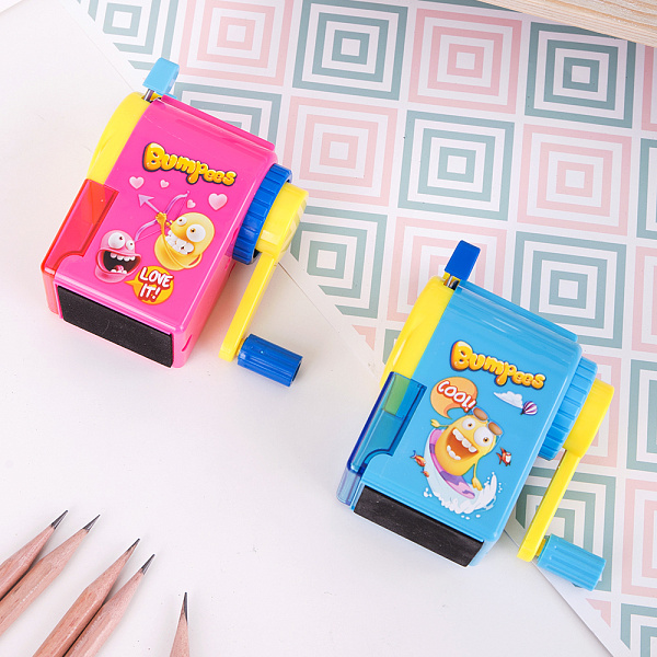 Точилка д/каранд. механическая Deli  1 отв. пластик ассорти