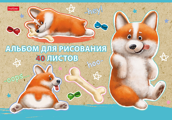 Альбом д/рис. 40 л. "Рыжий Коржик" мат.ламин.