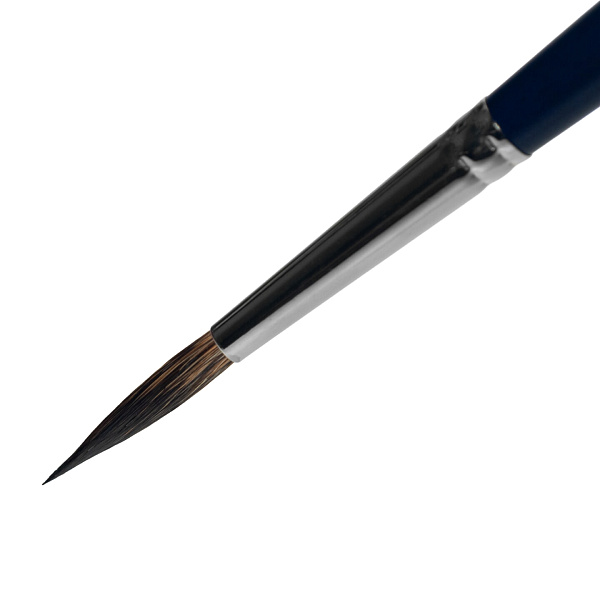 Кисть для акварели VanGogh 121 белка сибирская круглая ручка короткая №4