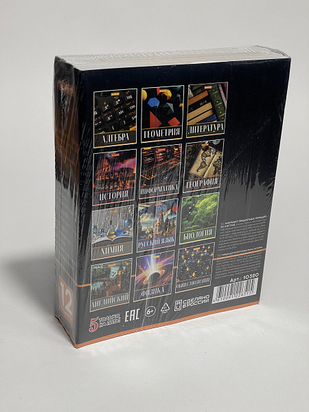 Комплект предметных тетрадей 36 листов, 12 предметов, "Картинки" со справочным материалом, обложка мелованная бумага, блок №2