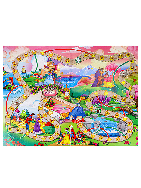 Игра настольная (ходилка) "Рыжий кот" Принцессы" 