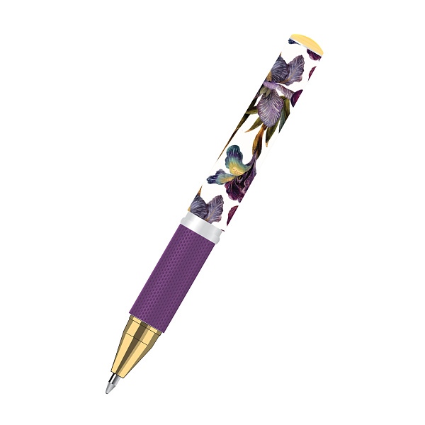 Ручка шариковая 0,5 мм "MIMIWRITE. FLORA. ИРИСЫ" СИНЯЯ, В ПОДАРОЧНОЙ УПАКОВКЕ