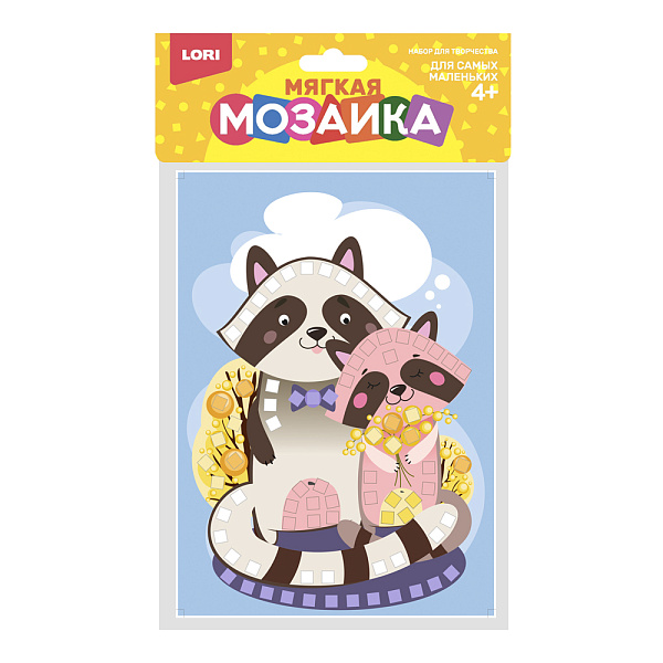 Мягкая мозаика из ЭВА А5 "Енотики" Малый набор