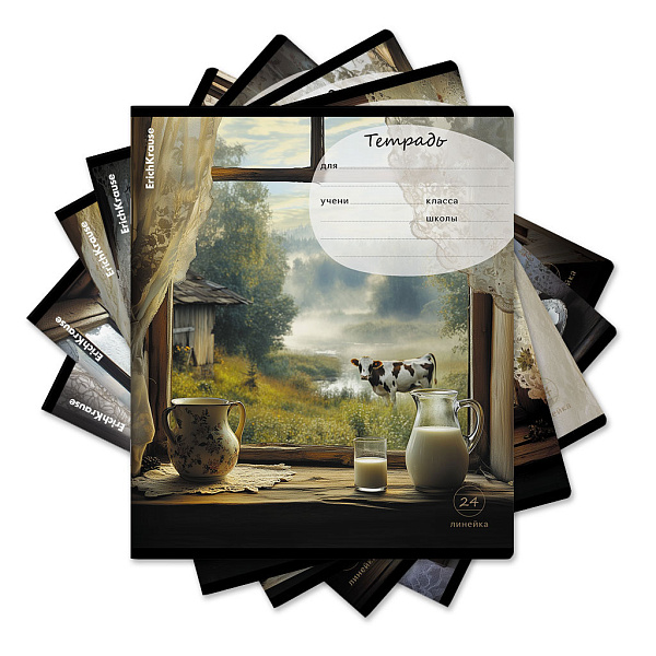 Тетрадь 24 л. лин. ErichKrause Countryside, MIX-PACK