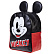 Рюкзак Hatber Teen -Микки Маус- 21,5х27х11,5см Экокожа 1 отделение ( DISNEY)