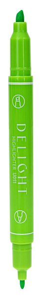 Маркер-текстовыделитель 1-4 мм Deli двойной пиш. наконечник зеленый