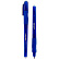 Ручка гелевая 0,7 мм стираемая deVENTE.School, СИНЯЯ с ластиком,полупрозрачный синий корпус