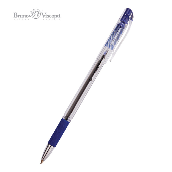 Ручка шариковая 0,5 мм Bruno Visconti "BasicWrite"  СИНЯЯ
