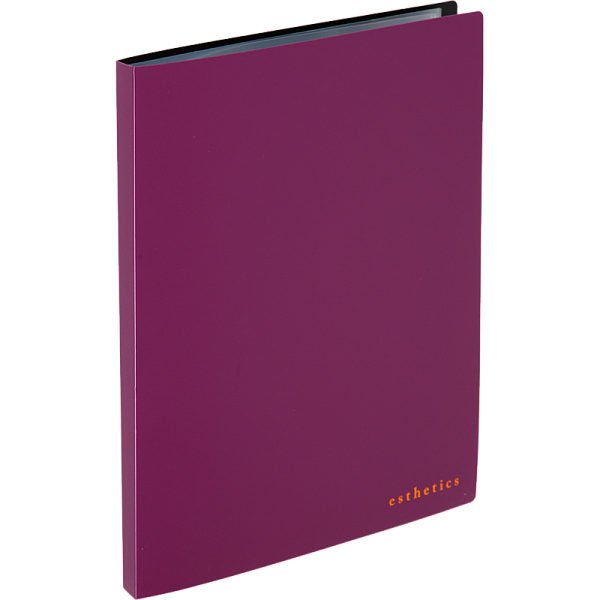 Папка 20ф А4 "deVENTE. Esthetics" полипропилен 700 мкм, бургунди, фактура "soft-touch" вкладыши 30 мкм, внутренний карман 160 мкм, индивидуальная упаковка, A4 (235x310x15 мм) 