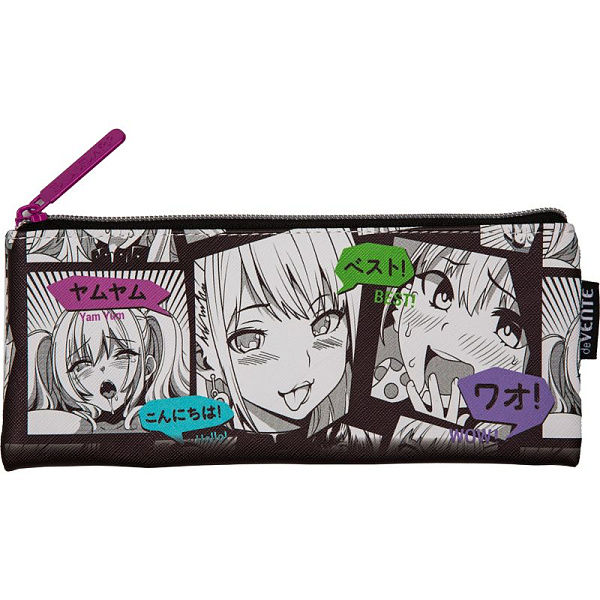 Пенал "deVENTE. Anime Comix" 21,5x9x1 см, плоский для 35 пр. на молнии, искусственная кожа до -40C с