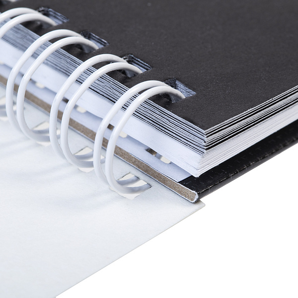 "Premium" Блокнот SketchBook 40л  (20л. белый офсет100г+ 20л.черный офсет160г) 240х240мм без линовки твердая подложка на гребне-Мир в твоих глазах-