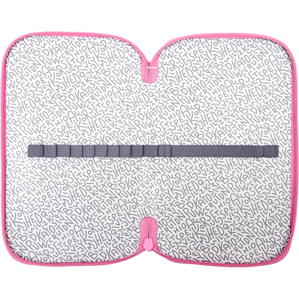 Пенал 2секц. д/дев. 205*120 "deVENTE. Fancy Girl" для 31 пр. на молнии, картон с покрытием из фольги с конгревным тиснением