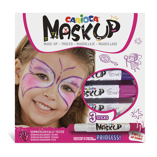 Грим-стик для лица "Carioca"  MaskUP   3 цв.  Принцесса