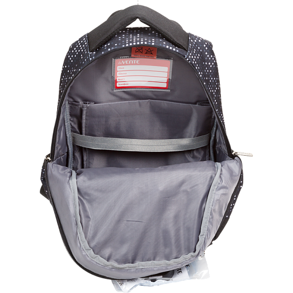 Рюкзак "deVENTE. Fit26. Bandits" школьный 39x26,5x15,5 см (18 л) 500 г, 2 отд. на молнии, одно с уплотненным отделением для ноутбука до 15 дюймов и книг и карманом для учебников, второе с органайзером, передний карман на молнии c карабином для ключей