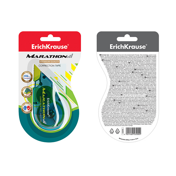 Корректир. лента 5мм х 12м ErichKrause® Marathon, 