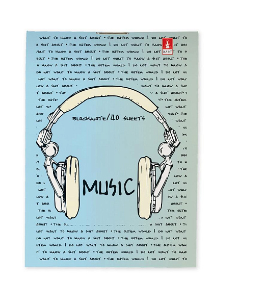 Блокнот А7 40 л. "SOUNDMANIA" 4 ВИДА