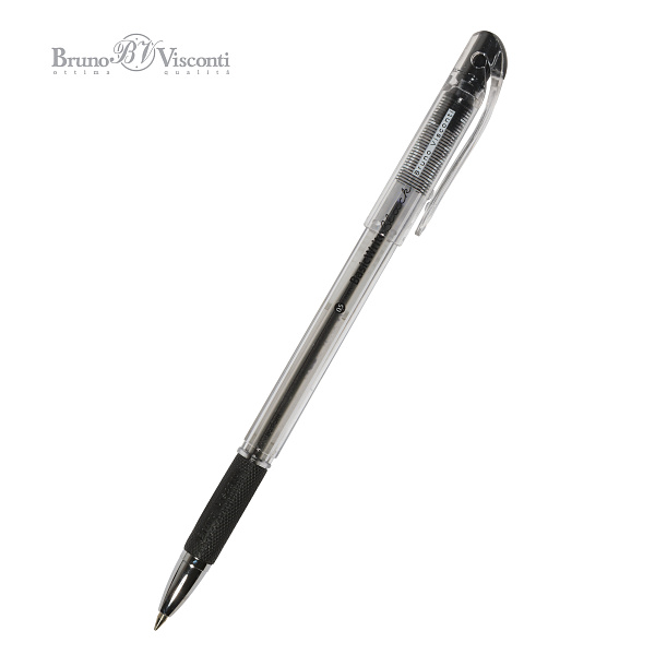 Ручка шариковая 0,5 мм Bruno Visconti "BasicWrite" ЧЕРНАЯ 