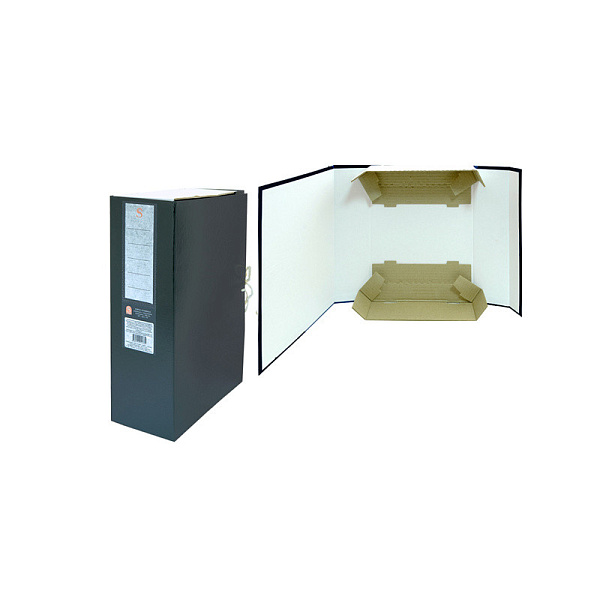 Короб архивный 100 мм на 2-х завяз.,разборный, SPONSOR, бумвинил