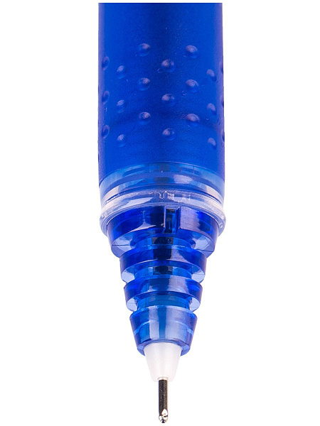 Роллер 0,5 мм Hi-Tecpoint V-5. СИНИЙ, с грипом, игольчатый пишущий узел, одноразовый, непрерывная линия более 2000 м