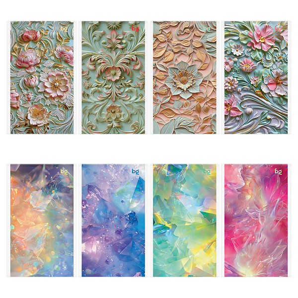 Блокнот А6, 32 листа на скрепке, BG "Flowers and shine", мягкая обложка мелованный картон, блестки, 60 г/кв.м