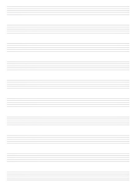 Набор нотных листов со шпаргалками А4 30 л. My music