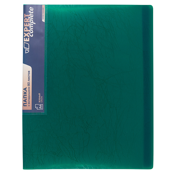 Папка 80ф "Expert Complete" Premier A4 700 мкм 25 мм волокно зеленый new