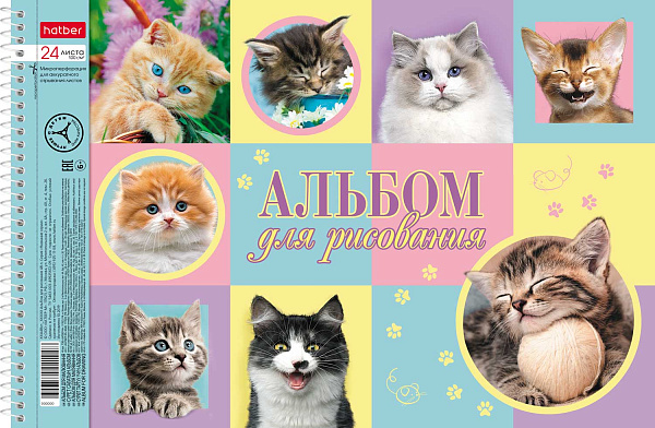 Альбом д/рис. 24 л. на спирали "Ассорти- Выпуск №3" перфорация на отрыв 5 диз.в блоке 