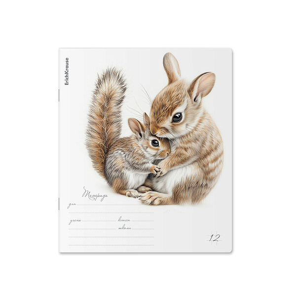 Тетрадь 12 л. кл. "Little Cuties" ErichKrause (в плёнке по 10 шт.)_MIX-PACK