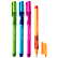 Ручка шариковая 0,7 мм "deVENTE. Study Pen. School" обучающая письму, для левшей, СИНЯЯ, с невентилируемым колпачком, ширина линии письма до 2 мм,с эргономичным каучуковым держателем, сменный стержень, с индивидуальной маркировкой,