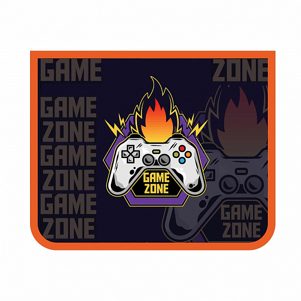 Папка для тетрадей А5 молния сверху "GAME ZONE" печать на пластике