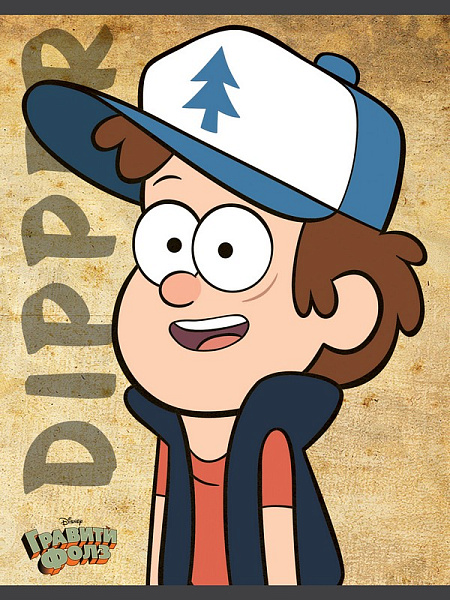 Тетрадь 24 листа в клетку "Гравити Фолз" микс 5вид