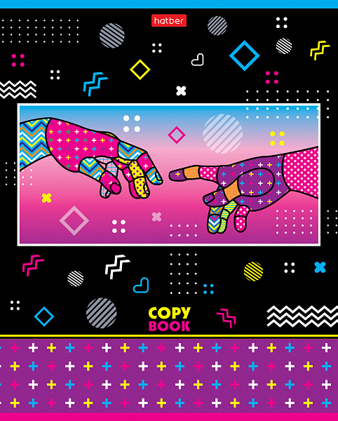 Тетрадь 48 л. кл. "Ярче" 5 диз.в блоке скругл.углы 