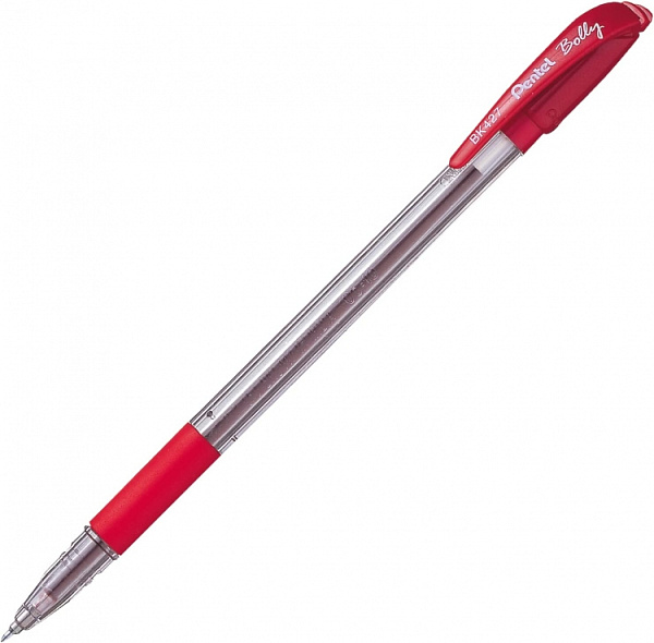 Ручка шариковая "Pentel" Bolly  d 0.7 мм   красные чернила