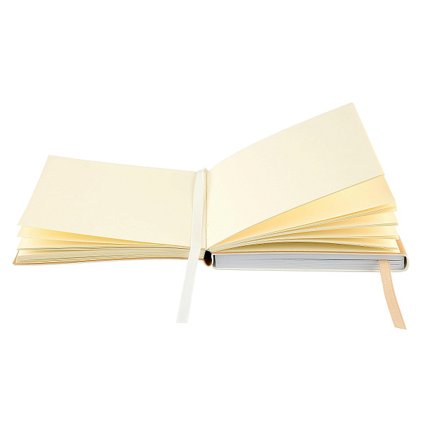 Скетчбук Sketchmarker Graphic&Ink, два в одном, мягкая обложка белая/бежевая, 12x12 см, 140г/м2, 60 л., бумага кремовая/ 200г/м2, 40 листов, бумага белая