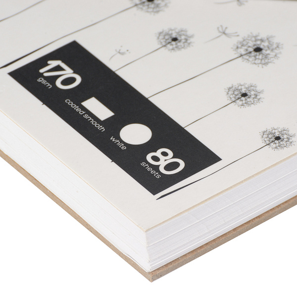 SKETCHBOOK 105х220 мм 80 л. 170 гр. на гребне, ДЛЯ СКЕТЧ-МАРКЕРОВ SKETCH&ART BV