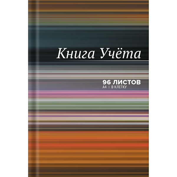 Книга учета "deVENTE" A4 96 л в клетку, офсет 60 г/м², 92% белизна, твердая обложка 7БЦ, глянцевая ламинация, ассорти 2 вида