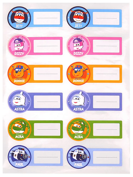 Пленка для книг Deli  Super Wings с липк.сл. (набор 10шт) ПП глад. прозр. 450х300мм