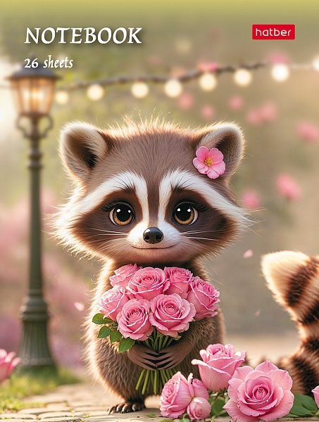 Записная книжка А6 24 л. кл. "Маленькие ушки" 100х136мм глянц. ламин. на скобе 10 диз. в блоке