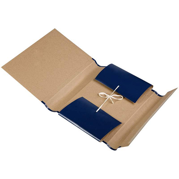 Папка архивная 80 мм 4 завязки, крафт/бумвинил, красная