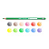 Карандаши 12 цветов Carioca Tita Erasable  пластиковые  заточенный с ластиком
