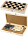 Шахматы "Рыжий кот" 29х14.5х3 см дерев., фигуры пластик, в коробке