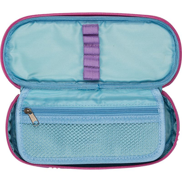 Пенал "deVENTE. Capybara" 21x8x5 см, овальный для 50 пр. с внутренним органайзером-створкой, текстильный, на молнии