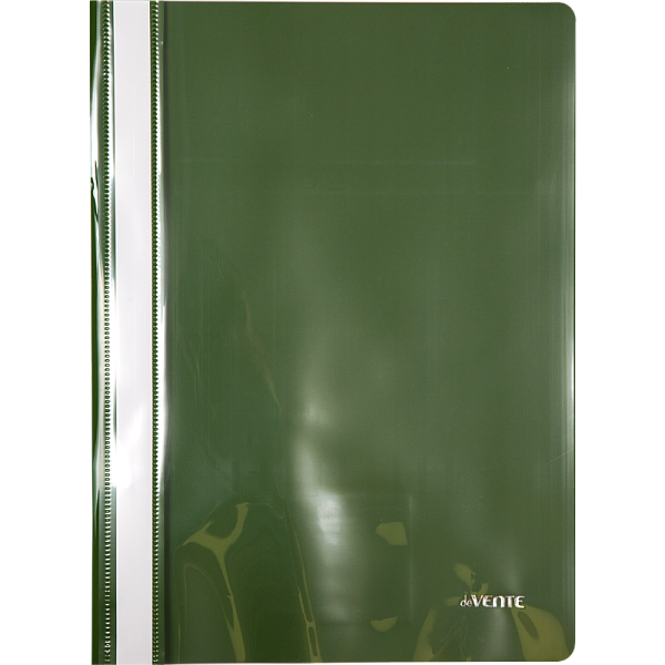 Скоросшиватель А4 "deVENTE. Marandi" с прозрачным верхним листом, 120/180 мкм, фисташковая, индивидуальная маркировка