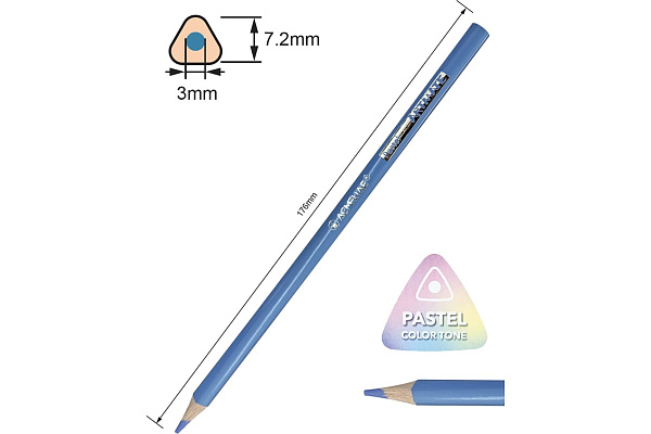 Карандаши 12 цв. ACMELIAE Pastel Artmate пастель в картонном футляре,