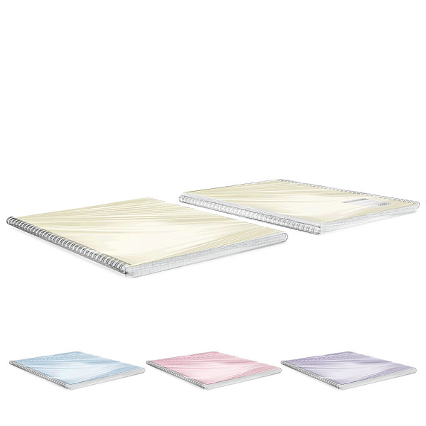 Тетрадь А4 80 листов в клетку пластиковая обложка на спирали ErichKrause Pastel, ассорти