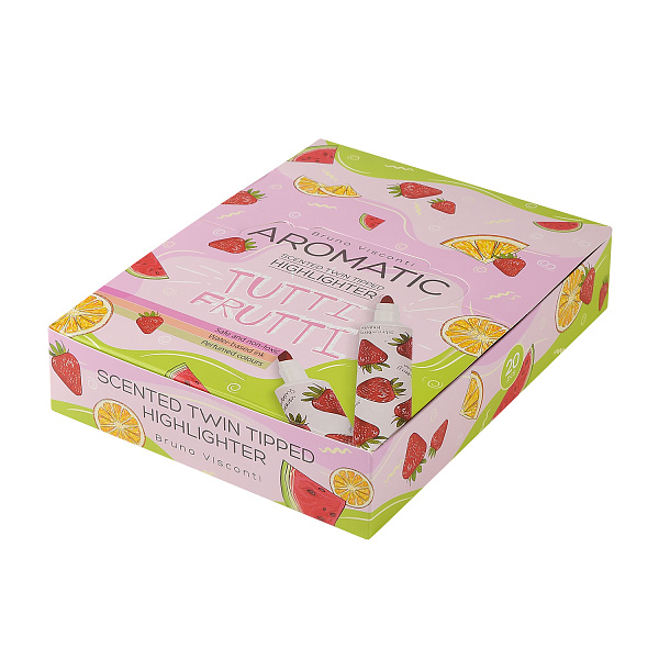 Маркер-текстовыделитель С ЗАПАХОМ "TUTTI FRUTTI", ОРАНЖЕВЫЙ, АПЕЛЬСИН