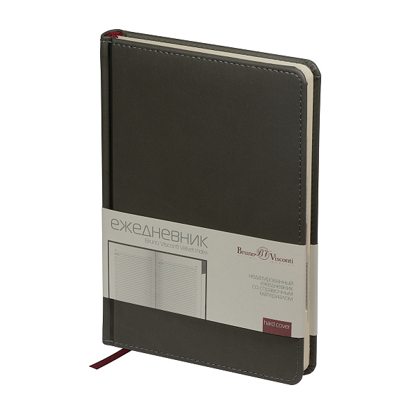 Ежедневник недат. А5 с индексами "VELVET INDEX" (СЕРЫЙ)