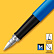 Ручка перьевая Parker Jotter Original Blue M ст.нерж. блистер 