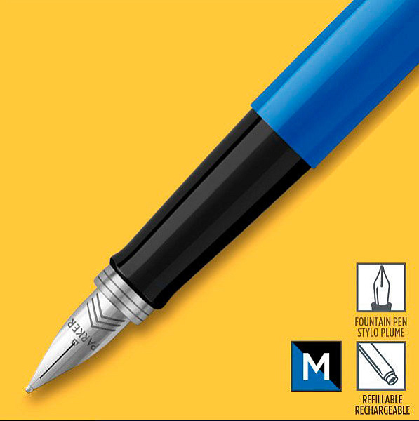 Ручка перьевая Parker Jotter Original Blue M ст.нерж. блистер 