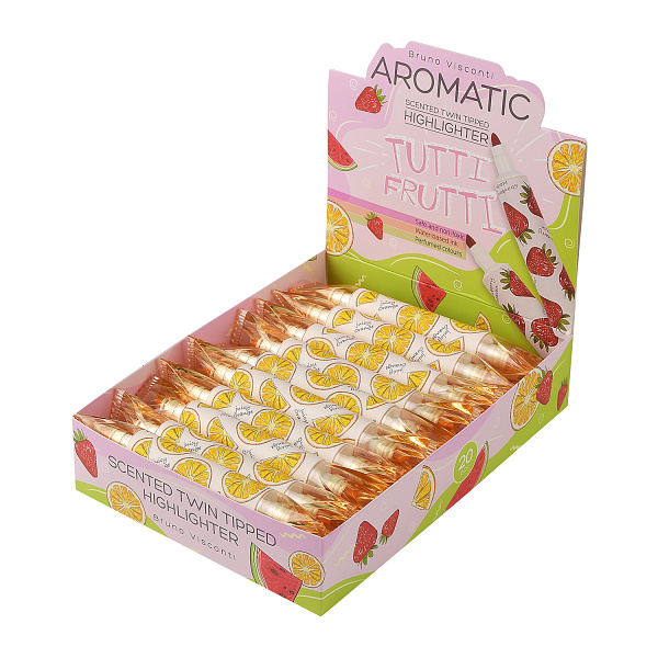 Маркер-текстовыделитель С ЗАПАХОМ "TUTTI FRUTTI", ОРАНЖЕВЫЙ, АПЕЛЬСИН